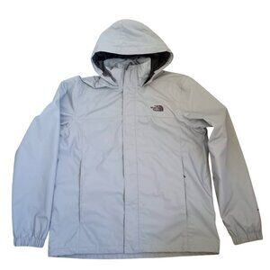 The North Face Gray Hooded Jacket – Lightweight Outdoor Windbreaker, Size L